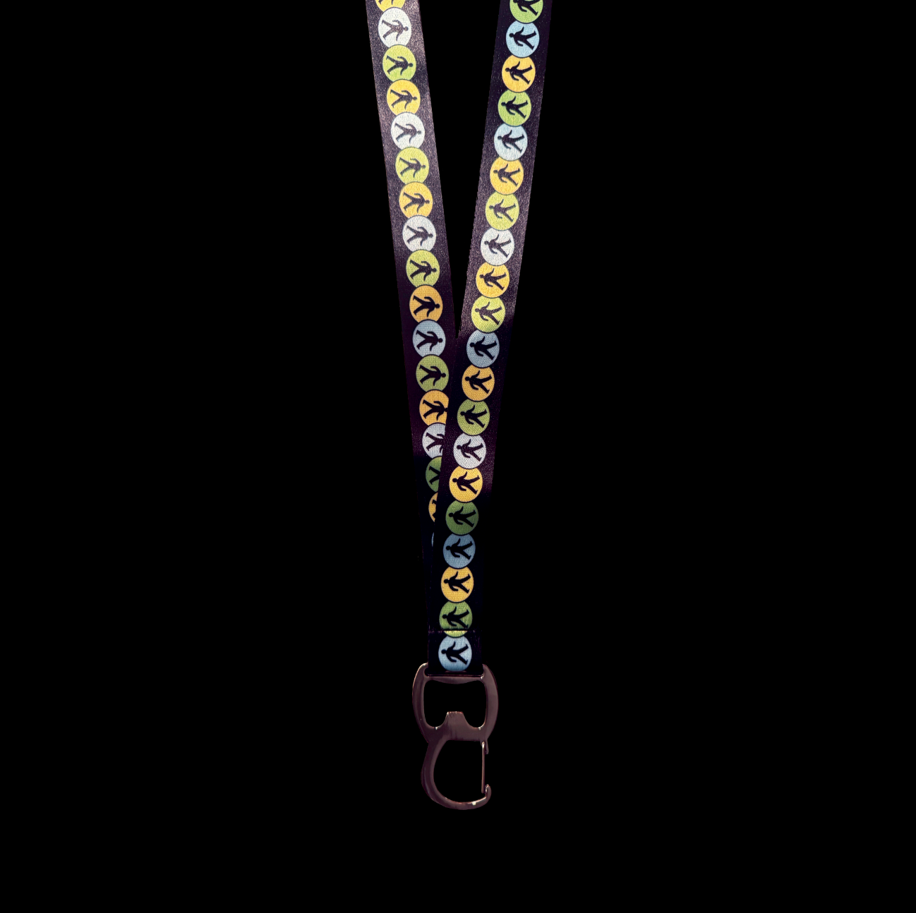 walking man lanyard